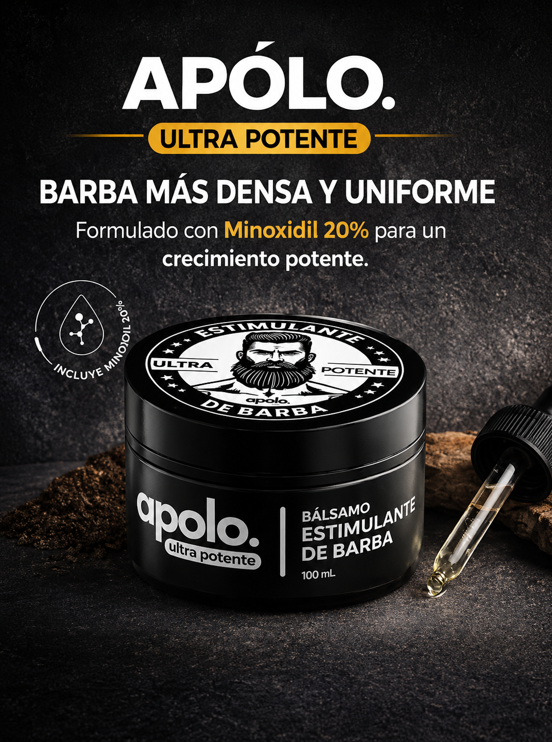 APOLO – Estimulante de Barba Premium